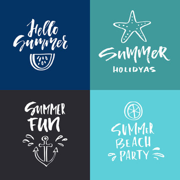 Summer Lettering Design