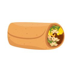 taco mexican food icon vector illustration design