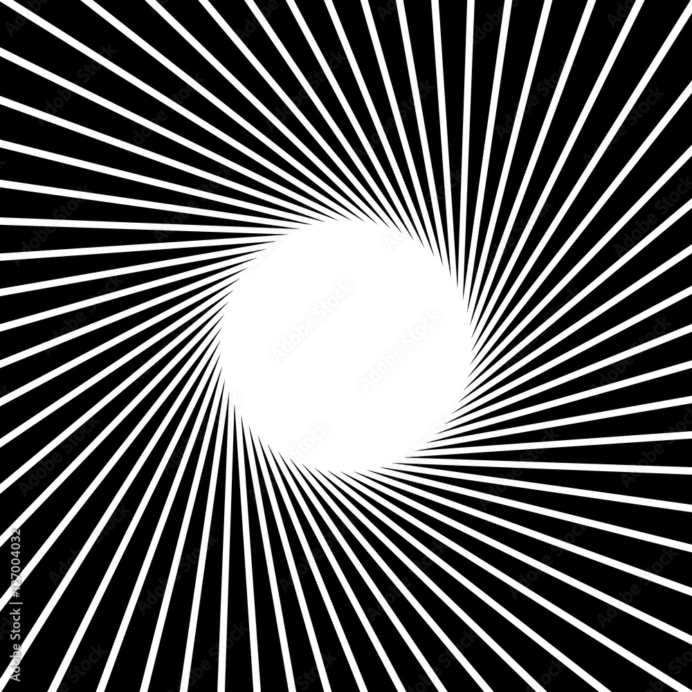 Poster radial - radiating lines starburst sunburst circular pattern