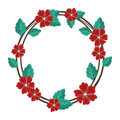 beautiful flower decoration card vector illustration design