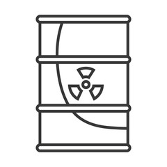 tank nuclear container isolated icon vector illustration design