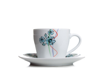 empty  cup isolated on white background,coffee concept