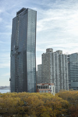 Obraz premium American Copper Building skyscraper under construction in Manhat