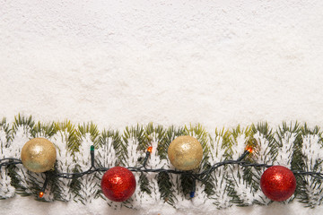 background for christmas and ornament