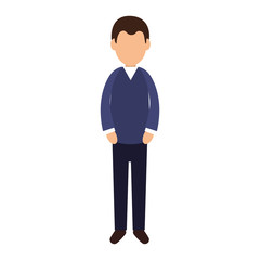 businessman character avatar icon vector illustration design