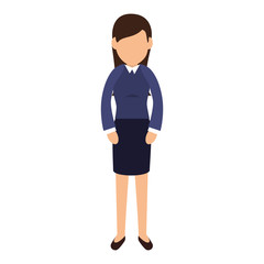 businesswoman character avatar icon vector illustration design