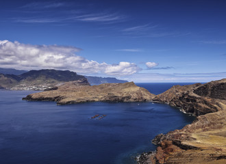 Fototapeta na wymiar Portugal, Madeira, Landscape of the Ponta de Sao Lourenco..