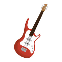 electric guitar instrument icon vector illustration design