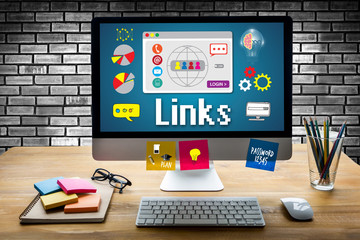 Links Global Communication Connection Hyperlink seo search engin