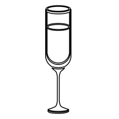 Cup icon. Alcohol drink bar and beverage theme. Isolated design. Vector illustration