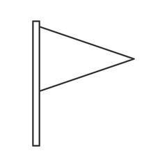 flag pointer isolated icon vector illustration design