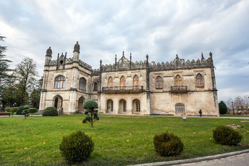 Dadiani Palace located inside a park in Zugdidi, Georgia