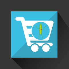 concept market buy peas vector illustration eps 10