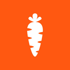 Морковь яркий значок - obrazy, fototapety, plakaty