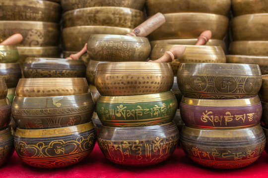 Singing Bowls (Cup of life) - popular souvenier in Nepal, Tibet