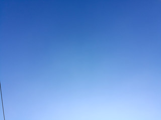 Blue sky clear. Clean blue sky background.