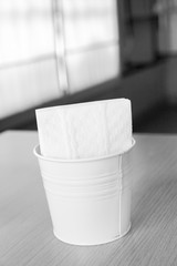 Clean and new napkin papers