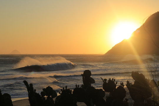 sun sky sea beach sunset brasil rio de janeiro itacoatiara niteroi