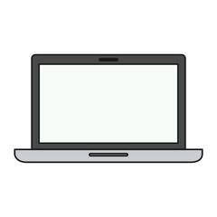 Laptop icon. Device gadget technology theme. Isolated design. Vector illustration