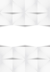 White paper geometric texture. Vector background