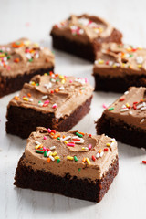 chocolate cake with chocolate  buttercream