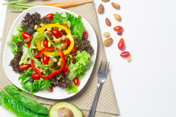 fresh vegetable salad