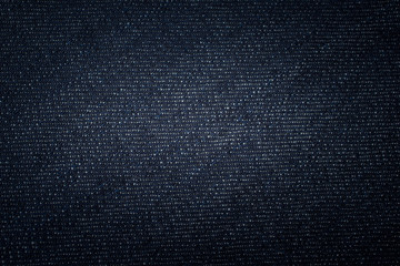 Detail of denim jeans.Denim jeans with dark blue shade. Vintage