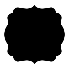 frame icon. Banner sticker badge and decorative theme. Isolated design. Vector illustration