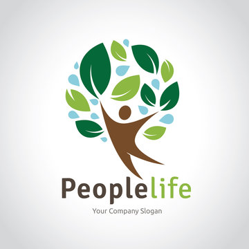 People Life logo, people logo, Creative logo design template.