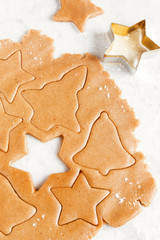 Preparing Christmas gingerbread