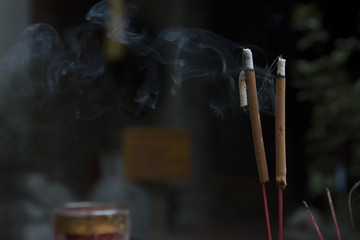incense burning smoke