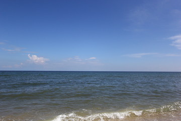 Beach and  sea with sky