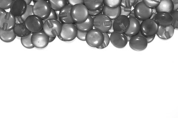 White background and buttons.