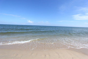 Beach and  sea with sky