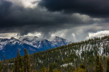 View from Galena Pass Idahoo Sawtooth Mountains