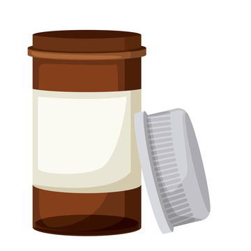 Jar icon. Medical health care and hospital theme. Isolated design. Vector illustration