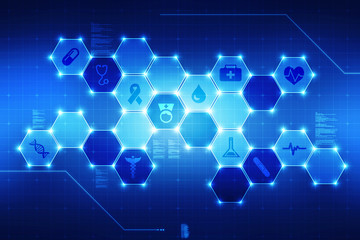 2D medical structure background