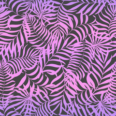 Tropical background with palm leaves