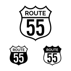 route 55 - obrazy, fototapety, plakaty