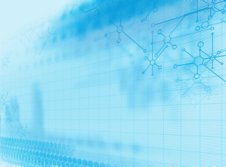 blue geometric  shape abstract technology background