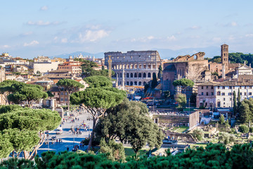 Cityscape of Rome, Italy