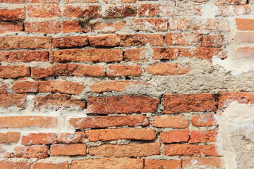 Old brick wall. Abstract background with old brick wall., Soft focus