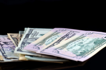 Cash money, dollars.