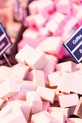 Delicacies on food market