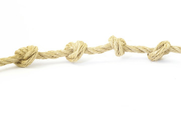 Rope with knots