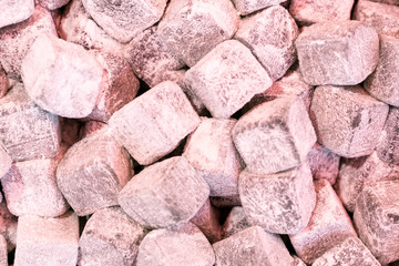 Delicacies on food market