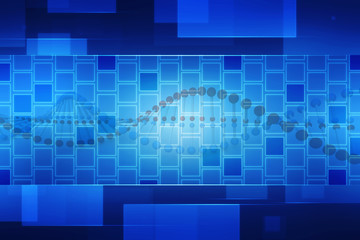Digital illustration DNA structure