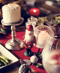 Christmas Family Dinner Table Concept