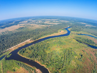 Over the river Mologa