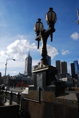 Fototapeta premium Lamp on bridge